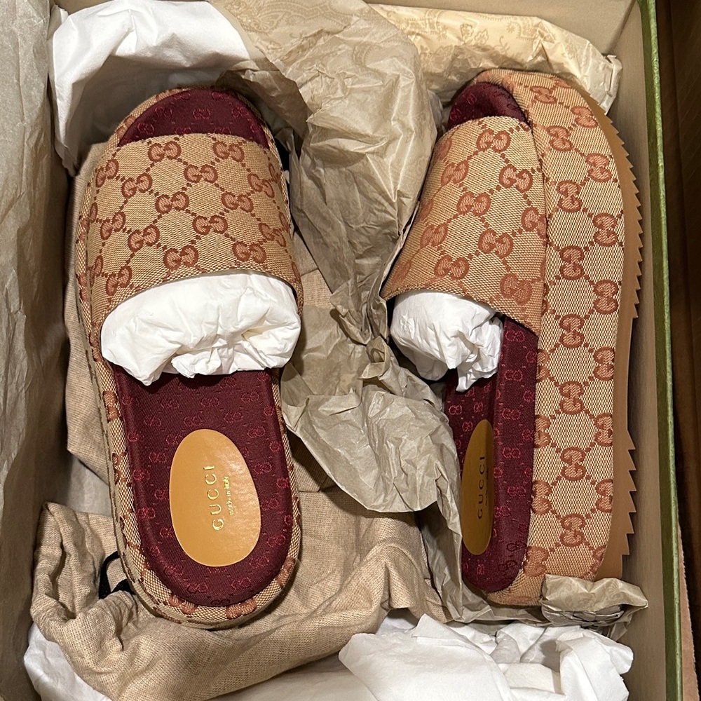 Gucci Angelina Platform Slides